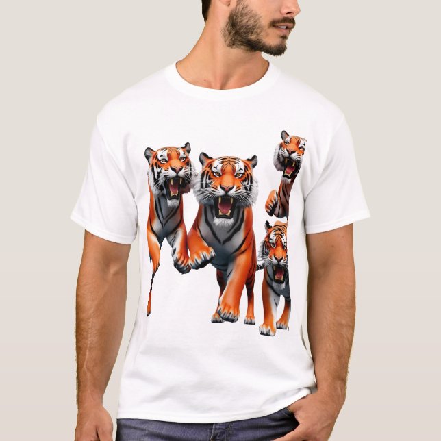 Primär läder: tre energitekniker t shirt (Framsida)