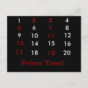 Primär matematisk vykort