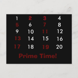 Primär matematisk vykort