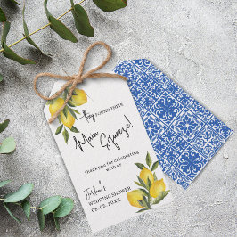 Primär nos för Lemon Mediterranean Tile Shower-fav Presentetikett