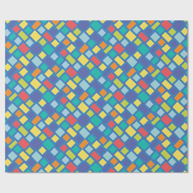 Primär part checkerboard Kid's   Presentpapper (Platt)