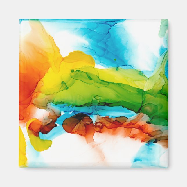 Primär plumma - vattenfärger magnet (Framsidan)