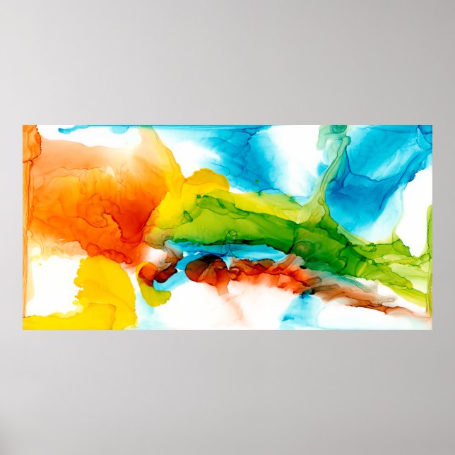 Primär plumma - vattenfärger poster (Framsidan)