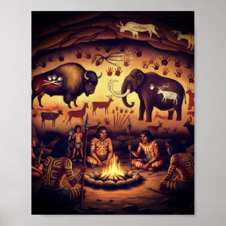 Primär Poster av gemenskapens grottkonst