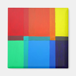 Primär sekundär tertiär Färg. Abstrakt design Magnet