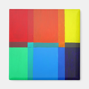 Primär sekundär tertiär Färg.Abstrakt design Magnet