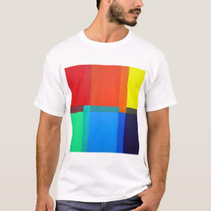 Primär sekundär tertiär Färg.Abstrakt design T Shirt