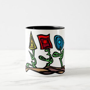 Primära blommor Två-Tonad mugg