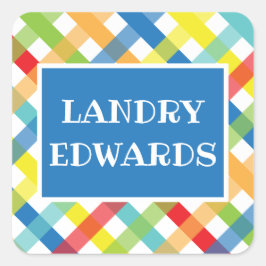 Primära Criss Kor Personlig-fästen Fyrkantigt Klistermärke