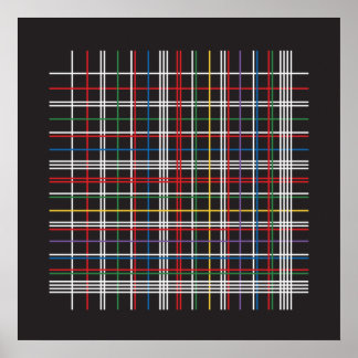 Primära faktorer - multiplikation av Bord Lattice Poster
