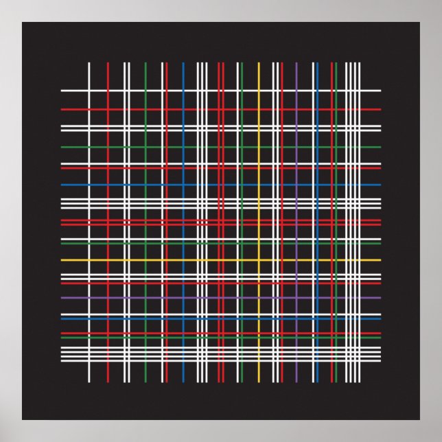 Primära faktorer - multiplikation av Bord Lattice Poster (Framsidan)