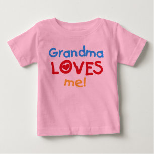 Primära Färg Grandma Kärlek Me T-shirts