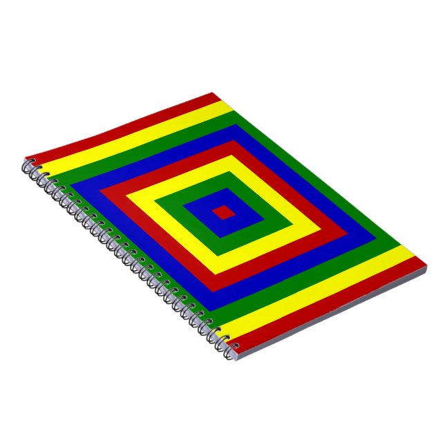 Primära Färger i lager Anteckningsbok Med Spiral (Högra Sidan)