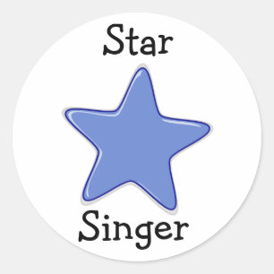 Primära LDS-fästpunkter - Star SInger Runt Klistermärke