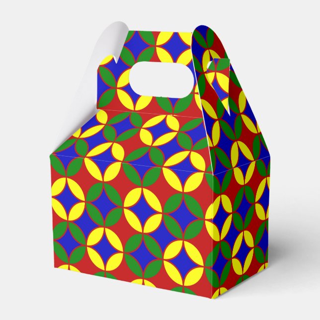 Primärcirklar-9-PARTESFAVOR BOX, giftig stil Presentaskar (Framsidan Sidan)