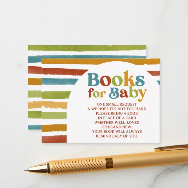 Primärfärg Boho Regnbåge Bokbegäran Tilläggskort (Fram/Back In Situ)