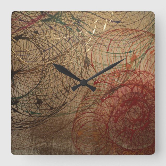 "Primärljuset" av Ramona Dumitrescu Fyrkantig Klocka (Framsida)