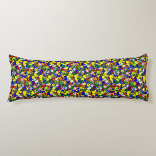 Primärt Ansikte Pärlor,GRÖNT-BODY PILLOW Kroppskudde