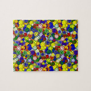 Primärt Ansikte Pärlor,GULT-JIGSAW PUZZZLE Pussel