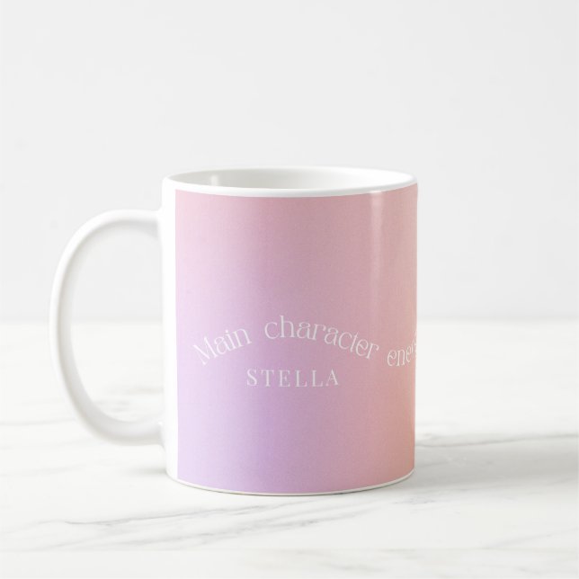 Primärt energilagringsmatris aura modern elegant kaffemugg (Vänster)