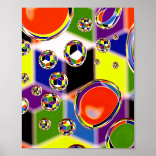 Primärt Färg Art Poster