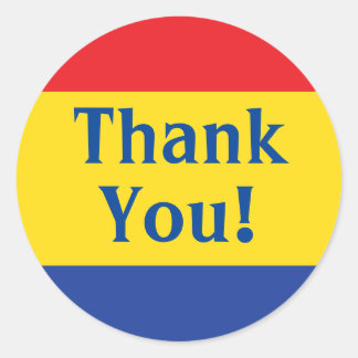 Primärt Färg-Födelsedagsfest Runt Klistermärke