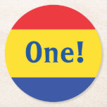 Primärt Färg-Födelsedagsfest Underlägg Papper Rund<br><div class="desc">Denna enkla primära färg-födelsedagsfest är underbar för en barn art party! Det röda,  gult och blå party är perfekt för ett barn som kärlek färg!</div>