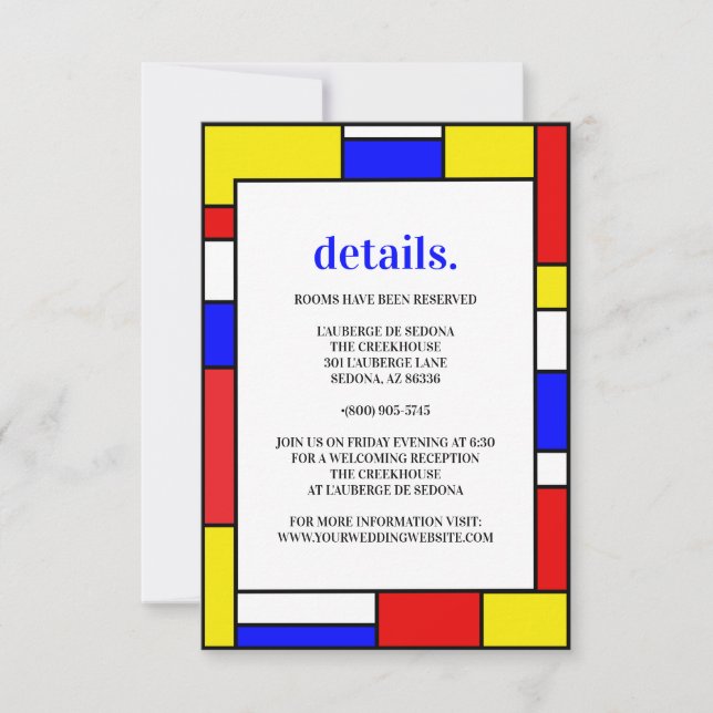 Primärt Färg för Retro-minimalistisk åtgärd OSA Kort (Framsida)