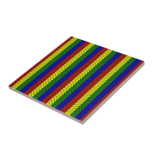 Primärt Färg Herringbone Kakelplatta