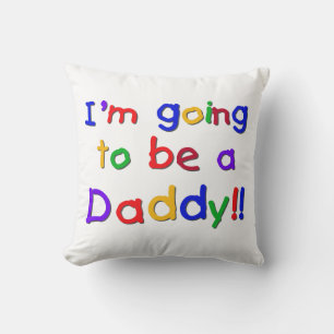 Primärt Färg kommer att bli pappa Gifts Kudde