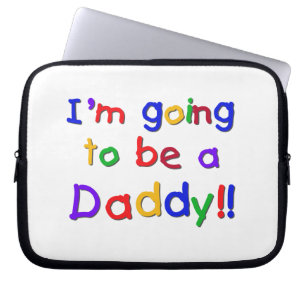Primärt Färg kommer att bli pappa Gifts Laptop Fodral
