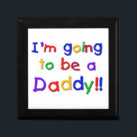 Primärt Färg kommer att bli pappa Gifts Minnesask<br><div class="desc">Primär färg-stil-textdesign Jag ska bli pappa T-shirts,  hookar,  sweatshirts,  mugg,  kort,  klistermärken,  tote bags,  nyckelkedjor och andra framtida pappa-artiklar!</div>