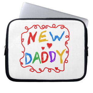 Primärt Färg Nya pappa-gåvor Laptop Sleeve