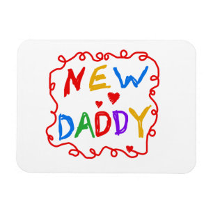 Primärt Färg Nya pappa-gåvor Magnet