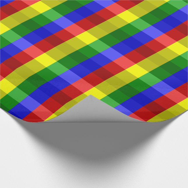Primärt Färg,PAPPER KONTROLL-GIFT Presentpapper (Hörn)