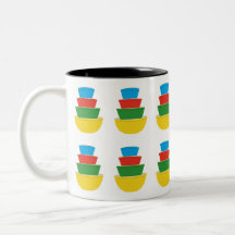 Primärt Färg Pyrex-kaffe Mugg