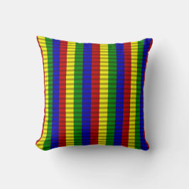 Primärt Färg Rolled Rand 2-Sq Dekorativ kudde