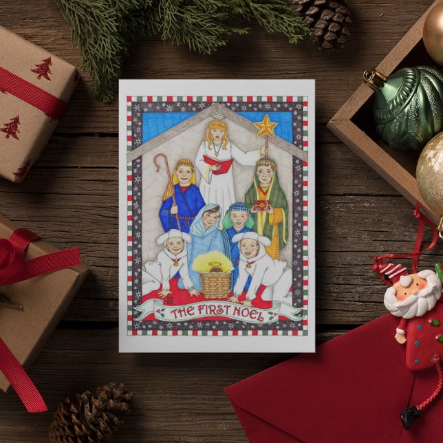 Primärt julkort helgkort (Skapare uppladdad)