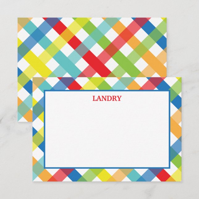 Primärt kriskort med Personlig Kor - platta anteck Tack Kort (Fram/baksida)