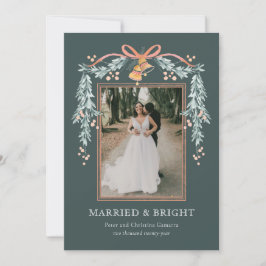 Primärt och ljusstrålande julfotkort julkort