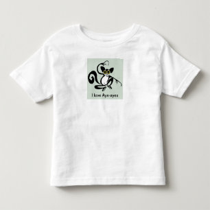 Primat - I kärlek Aye-ayes - Wildlife - Madagaskar T Shirt