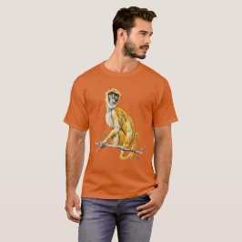 Primate Proclivity Monkey Shirt Men's Orange  T