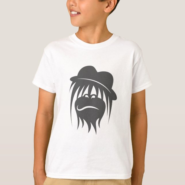 Primaterad primater Stil: apa med tak T Shirt (Framsida)