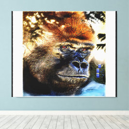 Primatmodeller: Gorilla 01-01, enastående Canvastryck