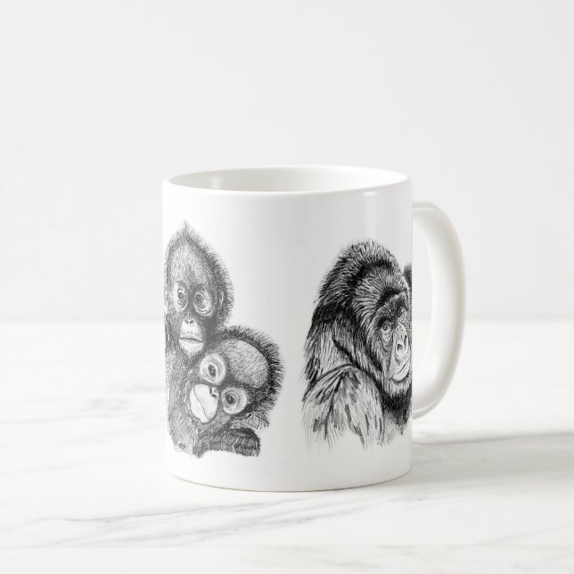 Primatmugg Kaffemugg (Framsida höger)