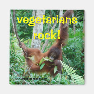 Primatvegetariansten! Magnet