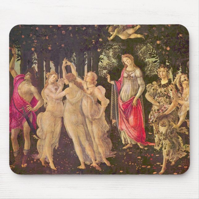 Primavera, allegori över våren av Sandro Botticell Musmatta (Framsidan)