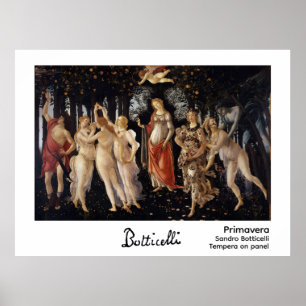 Primavera av Botticelli Poster
