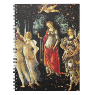 Primavera av Sandro Botticelli Anteckningsbok Med Spiral