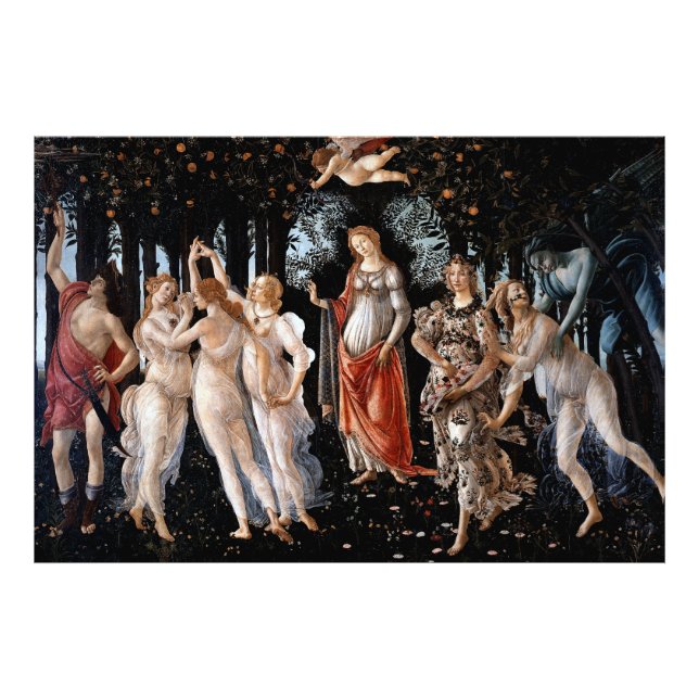 Primavera Botticelli Fototryck (Framsidan)